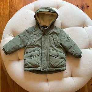 Baby Gap green parka jacket